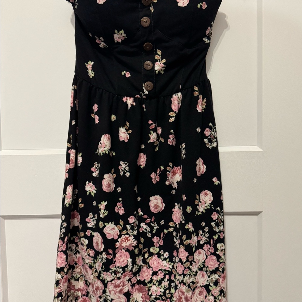 Floral Button-Down Dress